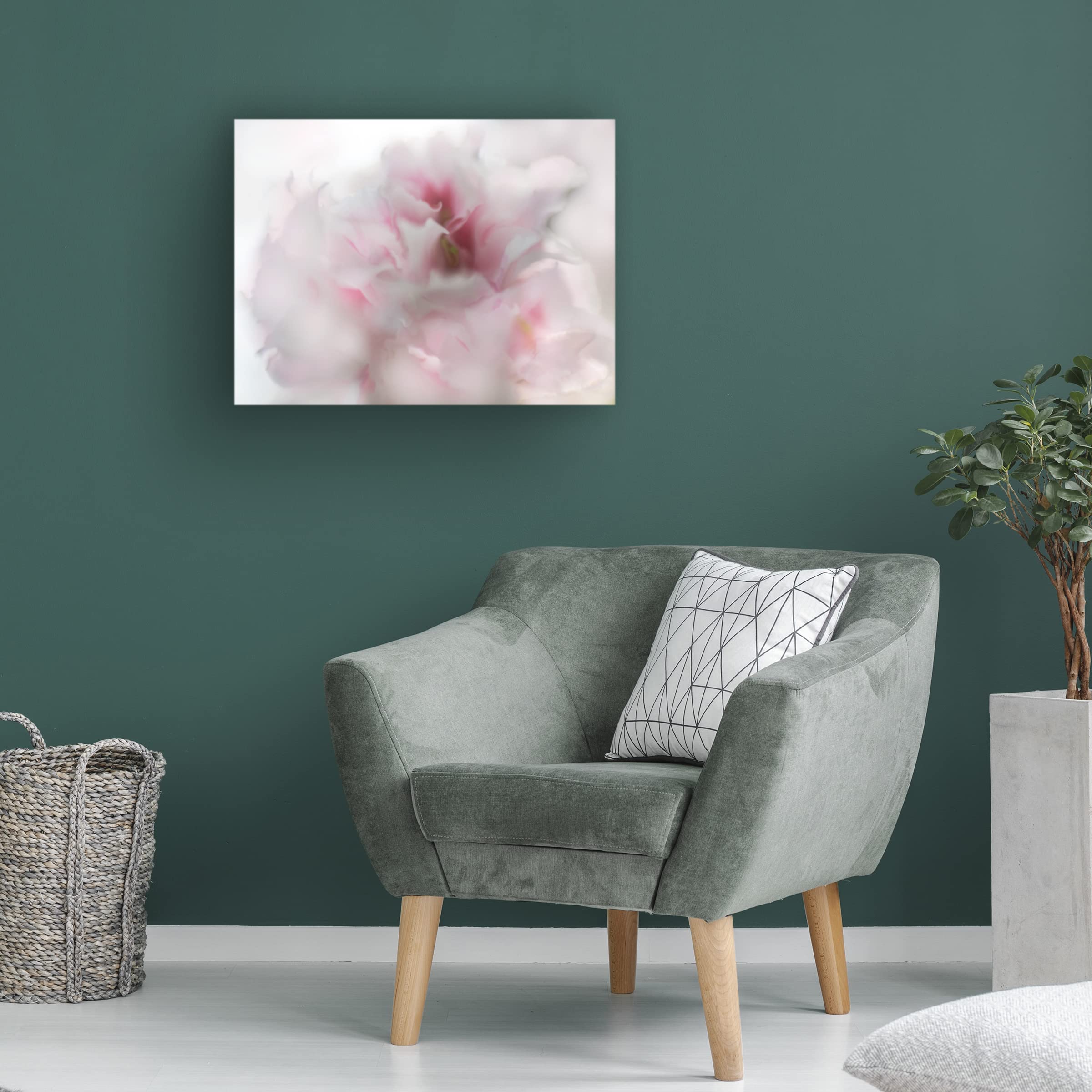 Trademark Fine Art 'Hope in Pink I' Canvas Wall Art by Gillian Hunt - Pink Abstract Painting for Living Room, Bedroom & Office Decor