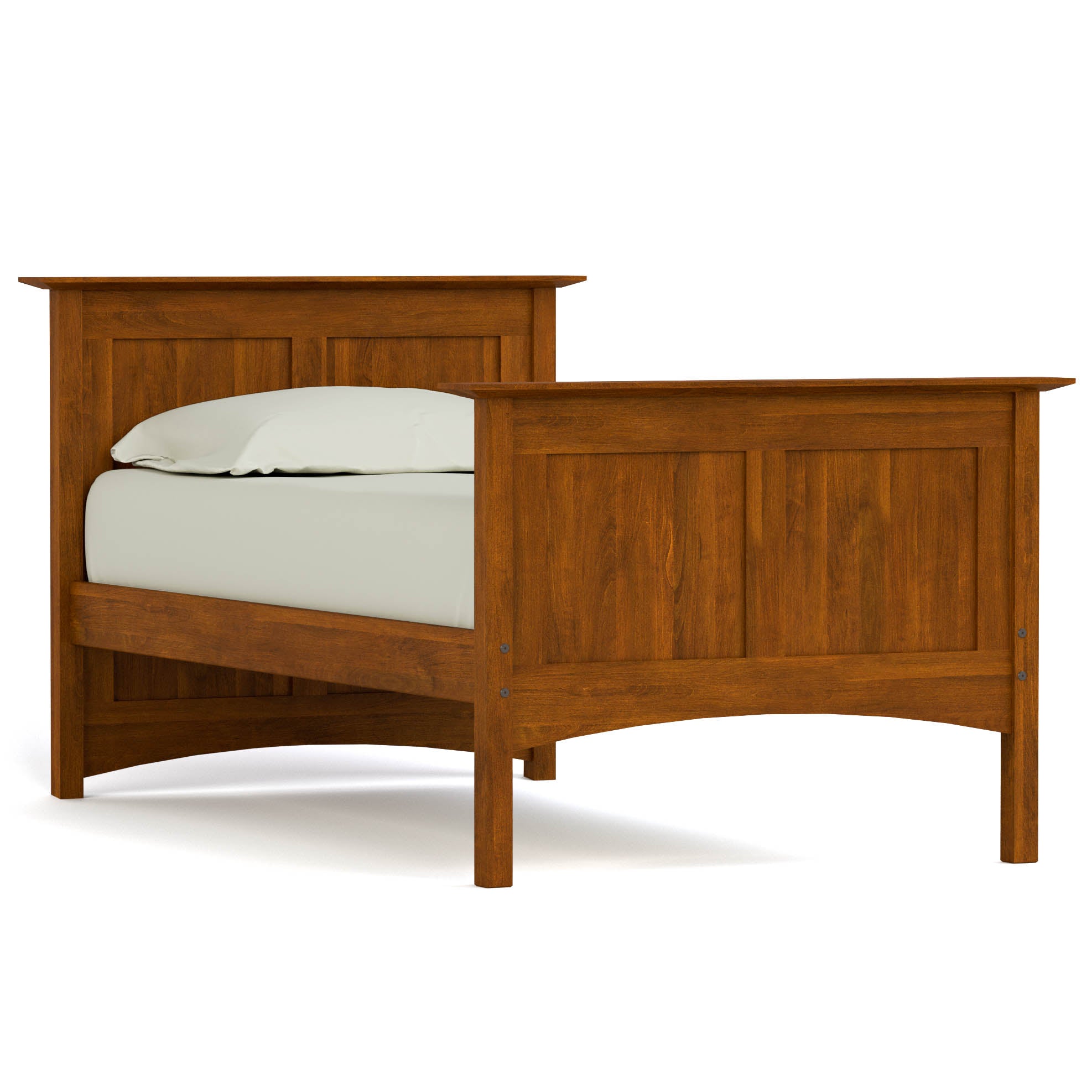 Gable Road Bed Frame - Sturdy Metal Platform Bed with Wooden Headboard - Perfect for Modern Bedrooms & Guest Rooms