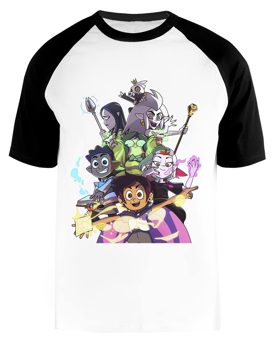 Magic Print Unisex Baseball T-Shirt - Short Sleeve White Tee for Men & Women | Casual Wear, Sports, Everyday Outfits