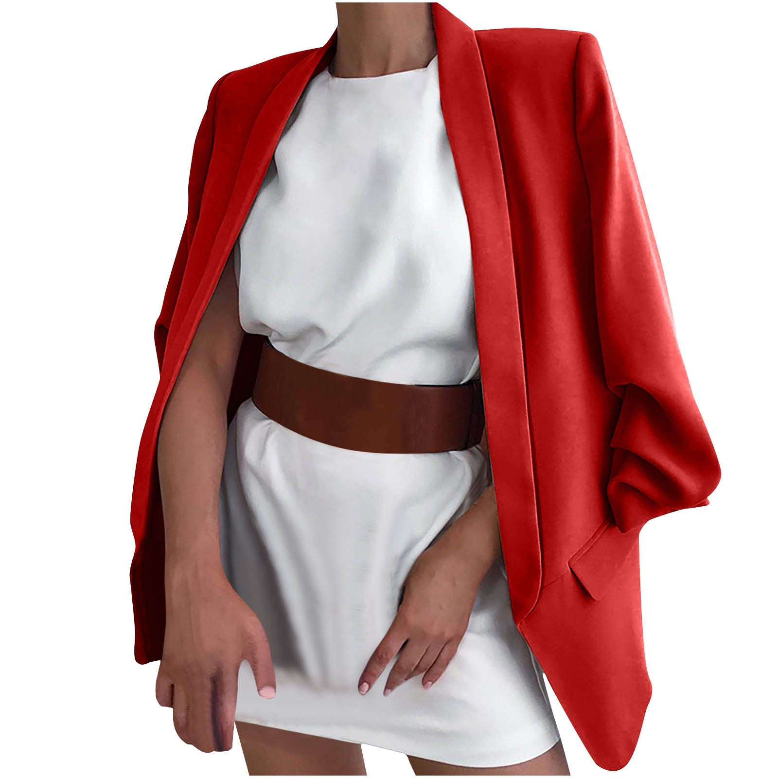 Women's Casual Blazer Jacket - Office Work & Outwear with Pockets