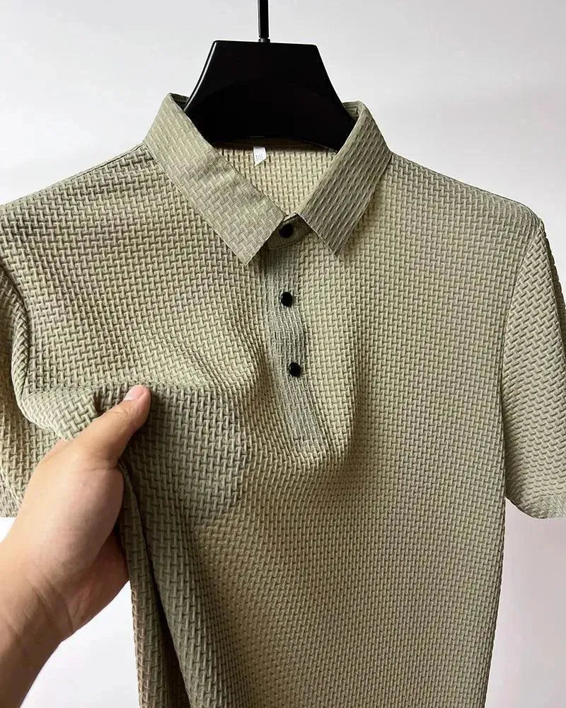 Men's Short Sleeve Polo Shirt - Breathable Cotton Casual Shirt for Golf, Work & Everyday Wear | Loop Up Brand