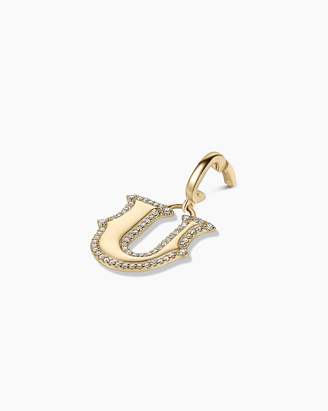 Diamond Era Alphabet Charm Pendant - A-Z Initial Letter Necklace for Women, Personalized Jewelry Gift for Her - Perfect for Birthdays, Anniversaries, and Special Occasions