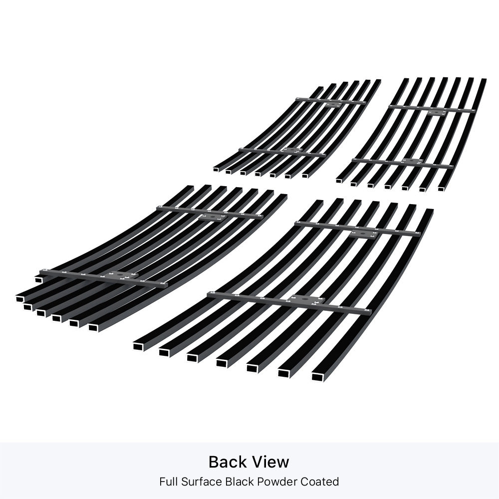 APS Black Stainless Steel Upper Billet Grille V2 for 2013-2018 Ram 2500 & 3500 Pickup Trucks - Heavy Duty Replacement Grille for Off-Road & Custom Look