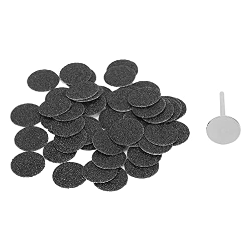 50pcs 15mm Sanding Discs for Feet - Coarse Grit Sandpaper Pads for Pedicure, Callus Removal & Foot Grinder - Durable & Easy to Use - Perfect for Home Pedicure & Salon Foot Care