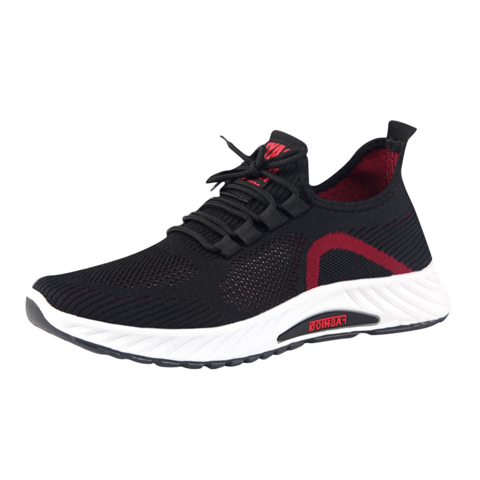 **Men's Breathable Mesh Casual Cloth Shoes - Lightweight Flat Soft Sole Round Toe Sneakers for Baseball, Softball & Everyday Wear**
