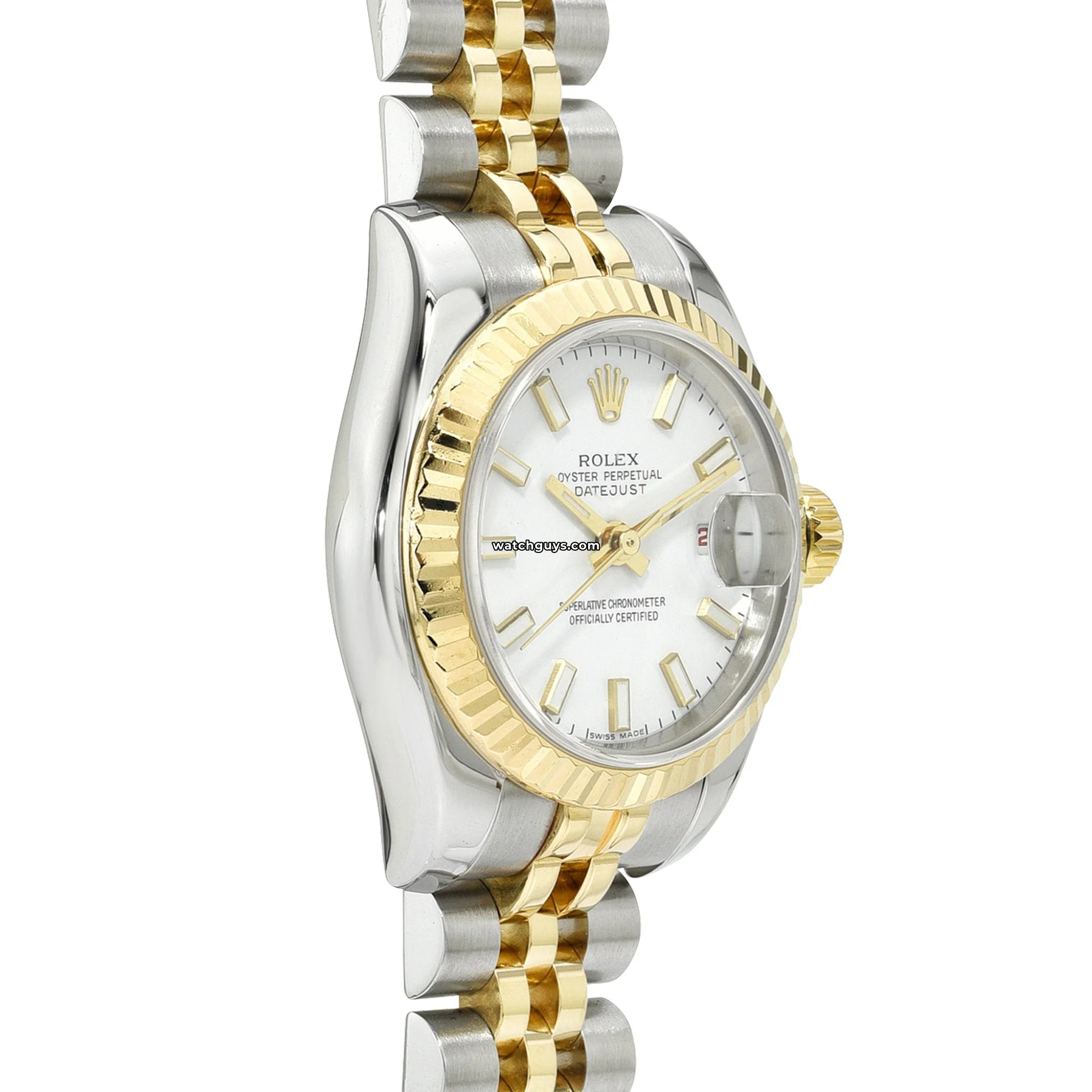 Authentic Rolex Datejust 179173 Ladies Watch - 26mm White Gold & Stainless Steel, Silver Dial with Index Markers | Perfect for Business Meetings, Formal Events & Luxury Gift Giving