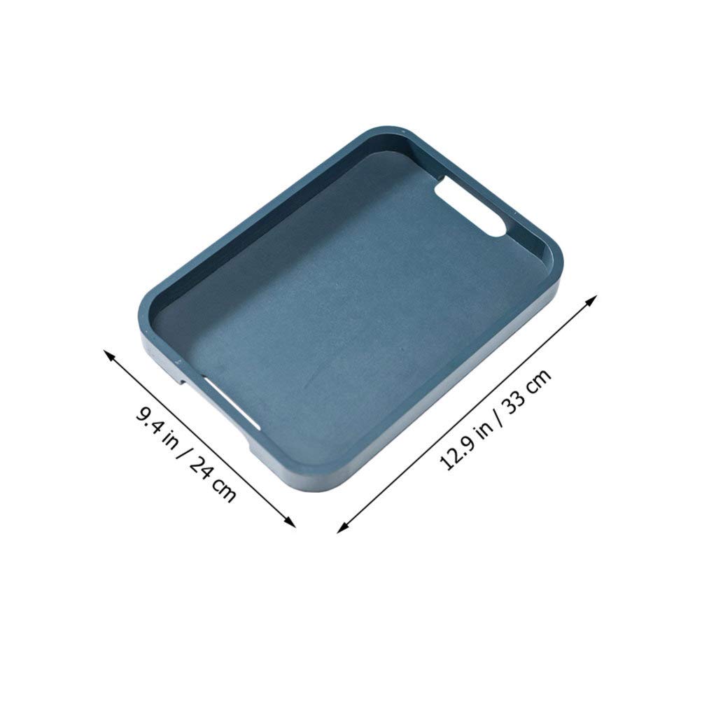 Hemoton 1pc Bamboo Serving Tray - Rectangle Wooden Tray for Jewelry, Cheese, Desserts & Wedding Cakes | Decorative Food Display Plate for Home, Kitchen & Party Serving | Perfect for Entertaining, Gift Giving & Home Decor
