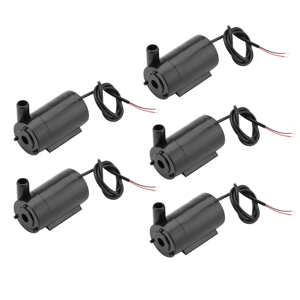3W 220V Submersible Water Pump, 5pcs DC 3V-5V Mini Water Pump for Aquarium/Fish Tank/Pond/Hydroponics - Ideal for Home, Garden & DIY Water Circulation Projects