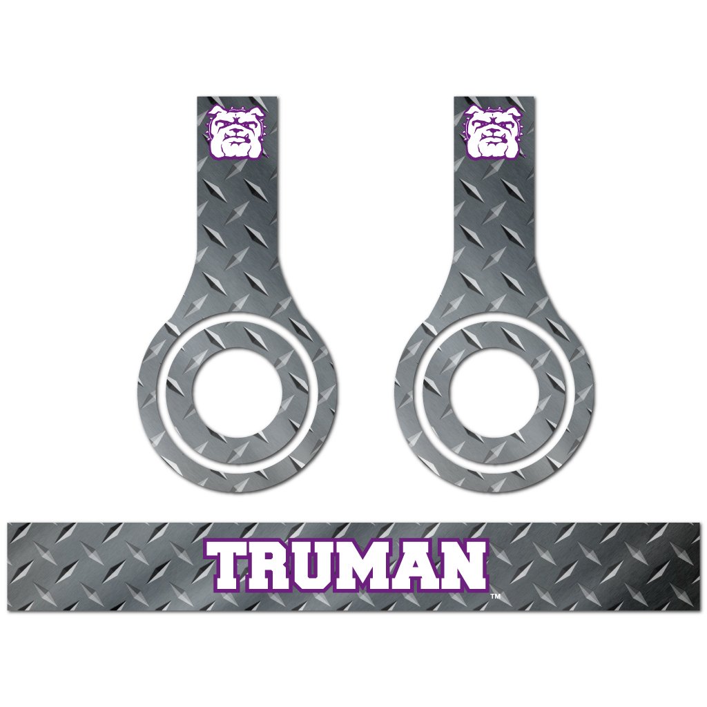 VictoryStore Truman State University - 3 Metal Pattern Skins for Beats Solo HD Headphones | Durable Protective Covers for College, Gym & Travel Use