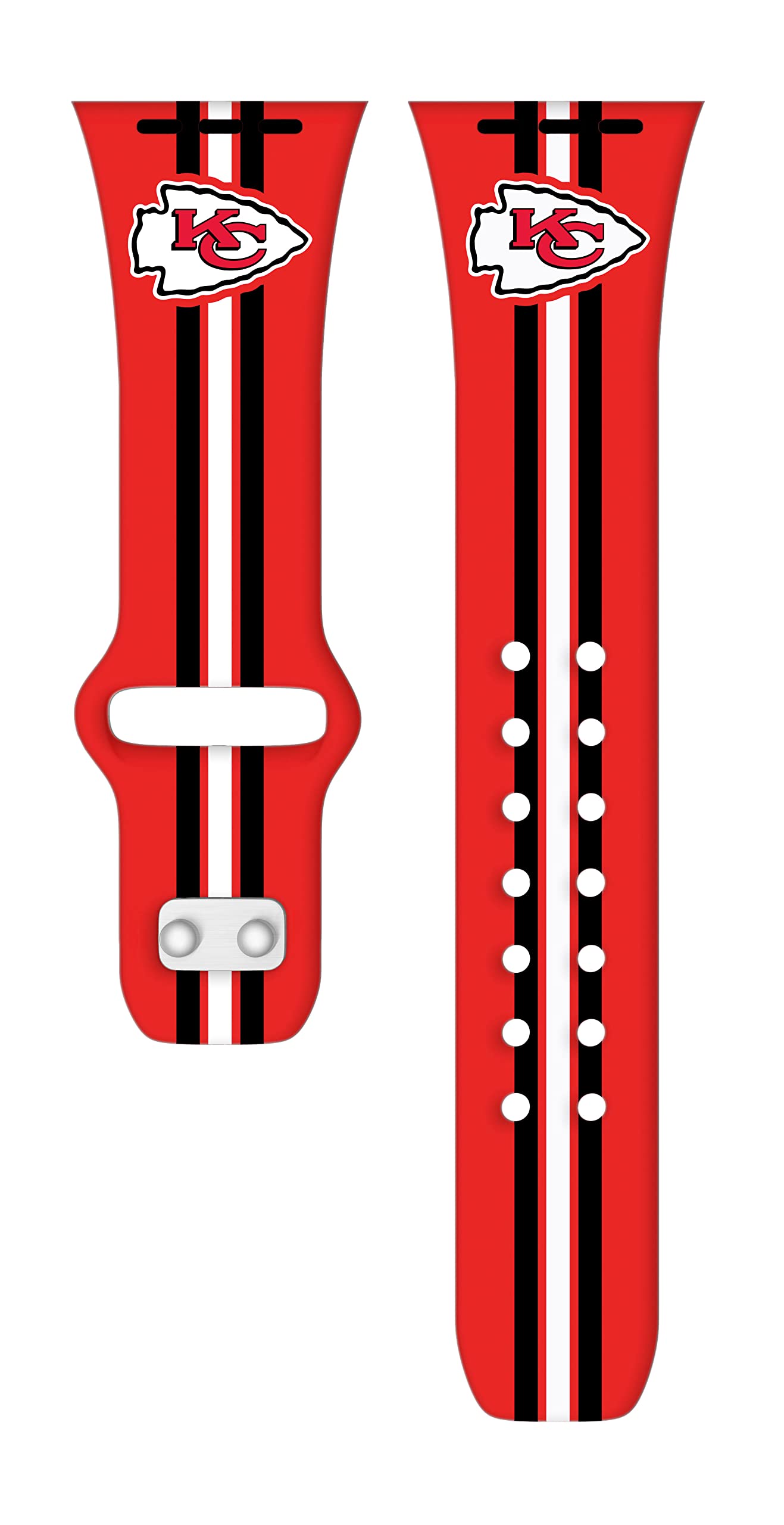Kansas City Chiefs HD Combo Package for Apple Watch & AirPods Pro - Game Day Stripes Design | Perfect for NFL Fans & Game Day Accessories