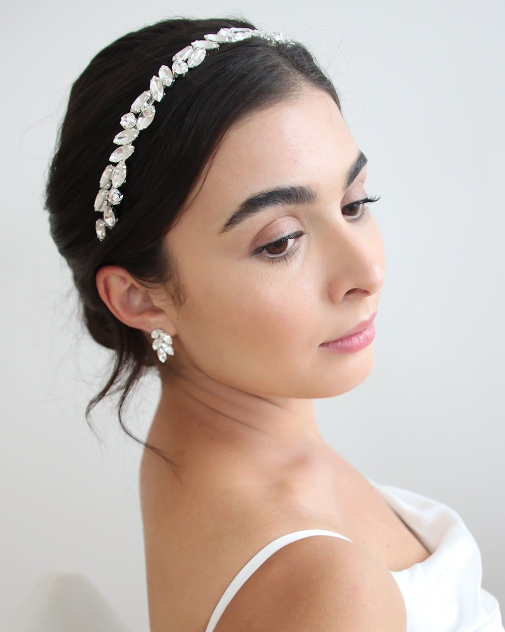 Nora Crystal Headband for Women - Elegant Rhinestone Hair Accessory for Weddings, Parties & Special Occasions