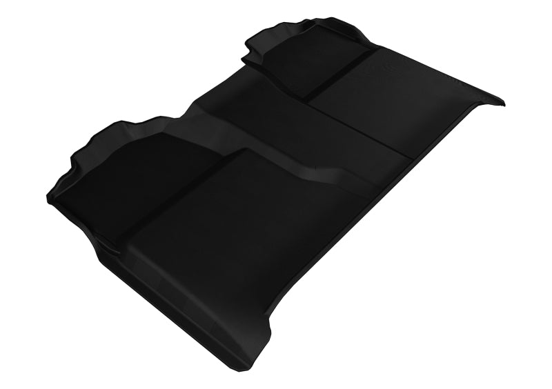 3D MAXpider Kagu 2nd Row Custom Fit Floor Mats for 2007-2013 Chevrolet Silverado Crew Cab - Black Car Floor Liners | All-Weather Protection & Easy Cleaning for Trucks & SUVs