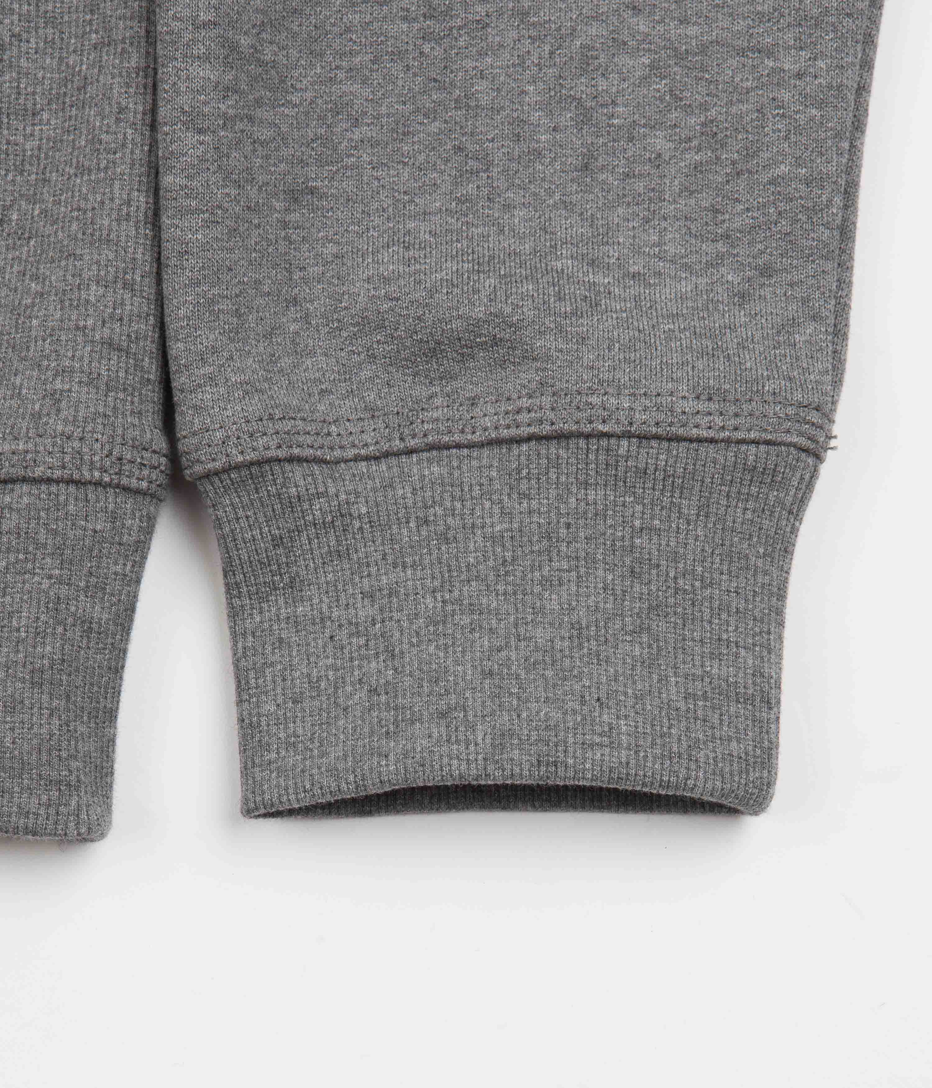 Carhartt Half Zip American Script Sweatshirt for Men | Dark Grey Heather Pullover | Casual Workwear & Outdoor Activities