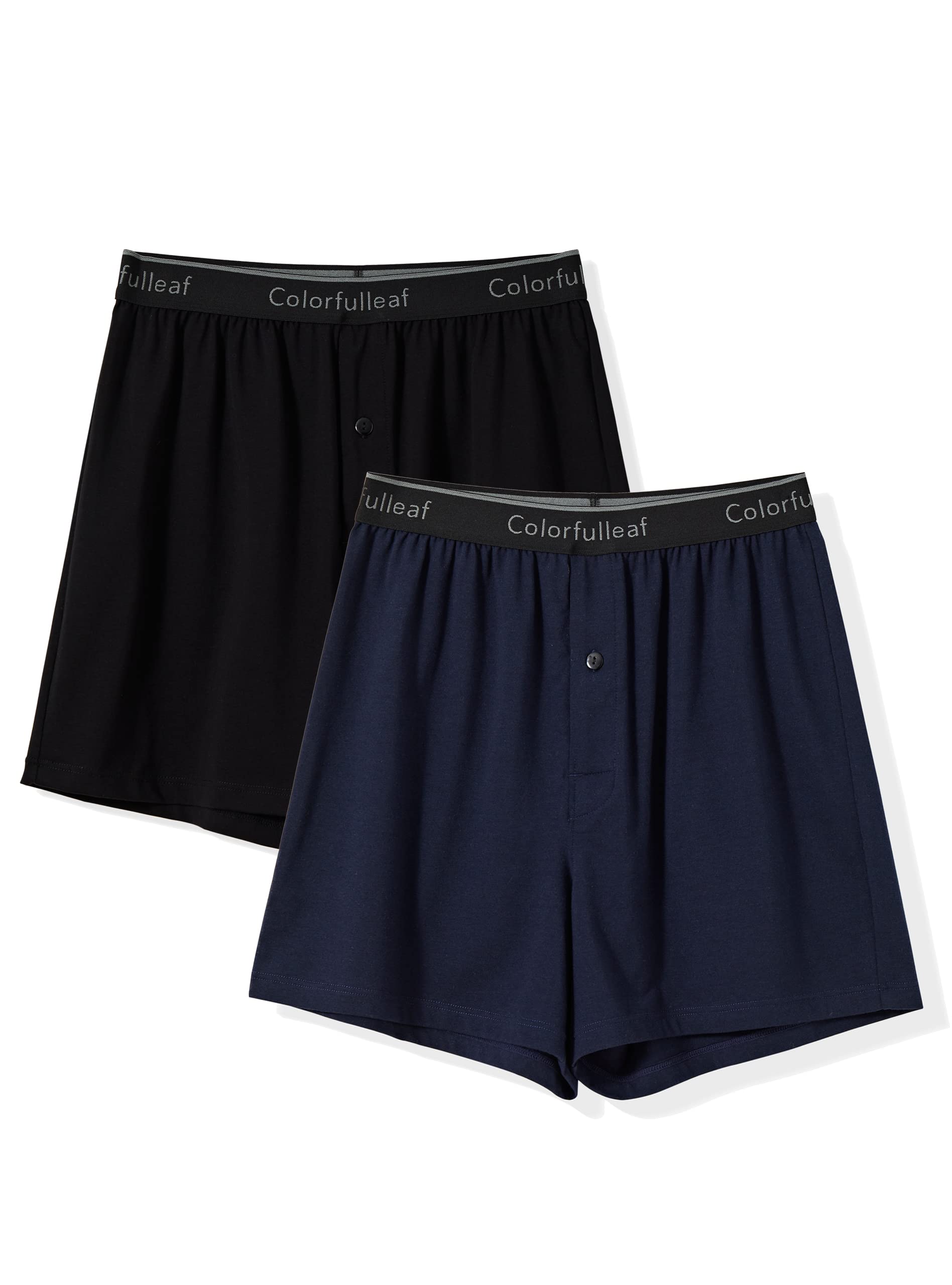 **Men's Soft Cotton Boxer Briefs 2-Pack - Breathable Stretch Knit Underwear with Tag-Free Waistband for All-Day Comfort | Casual, Sleep & Lounge Wear**
