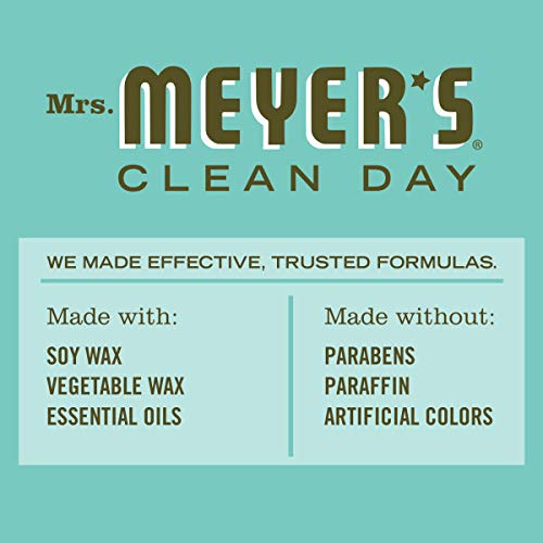 Mrs. Meyer's Clean Day Lavender Soy Aromatherapy Candle & Basil Tin Candle Bundle - 3-Pack Set for Home Relaxation, Spa, Yoga & Meditation - Eco-Friendly Soy Wax Candles with Natural Essential Oils