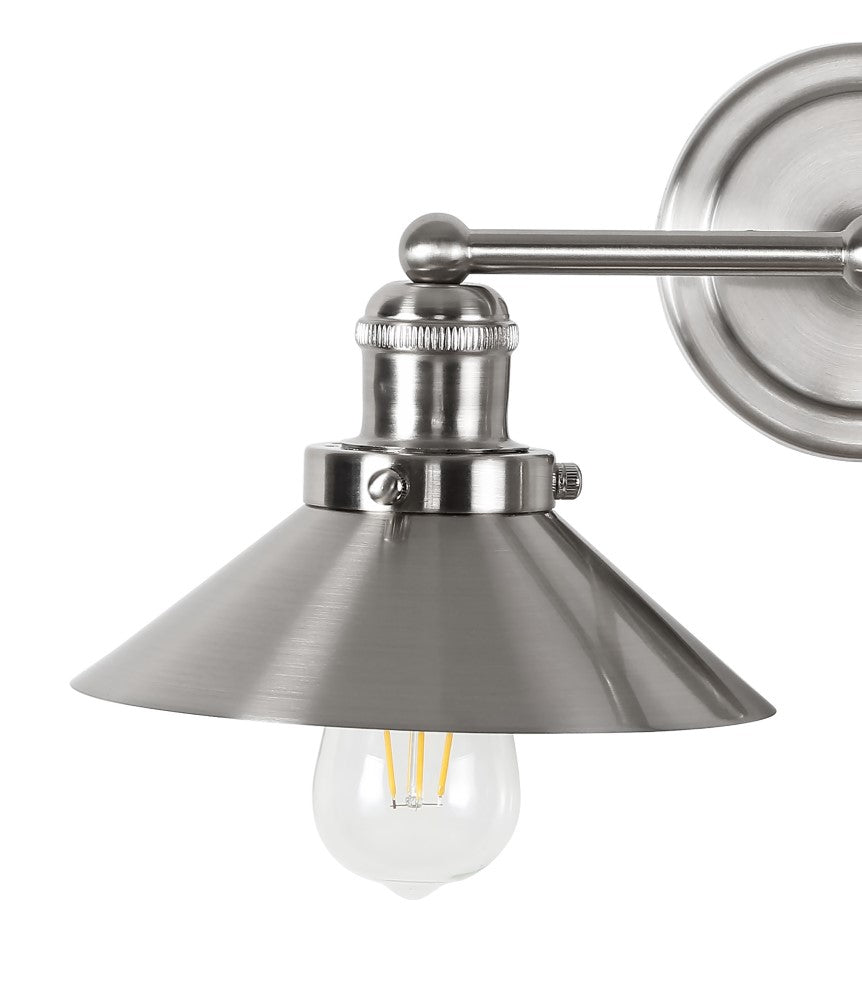 July Metal Shade Sconce - Vintage Wall Light Fixture for Bedroom, Living Room & Hallway - Matte Black Industrial Wall Sconce Lighting