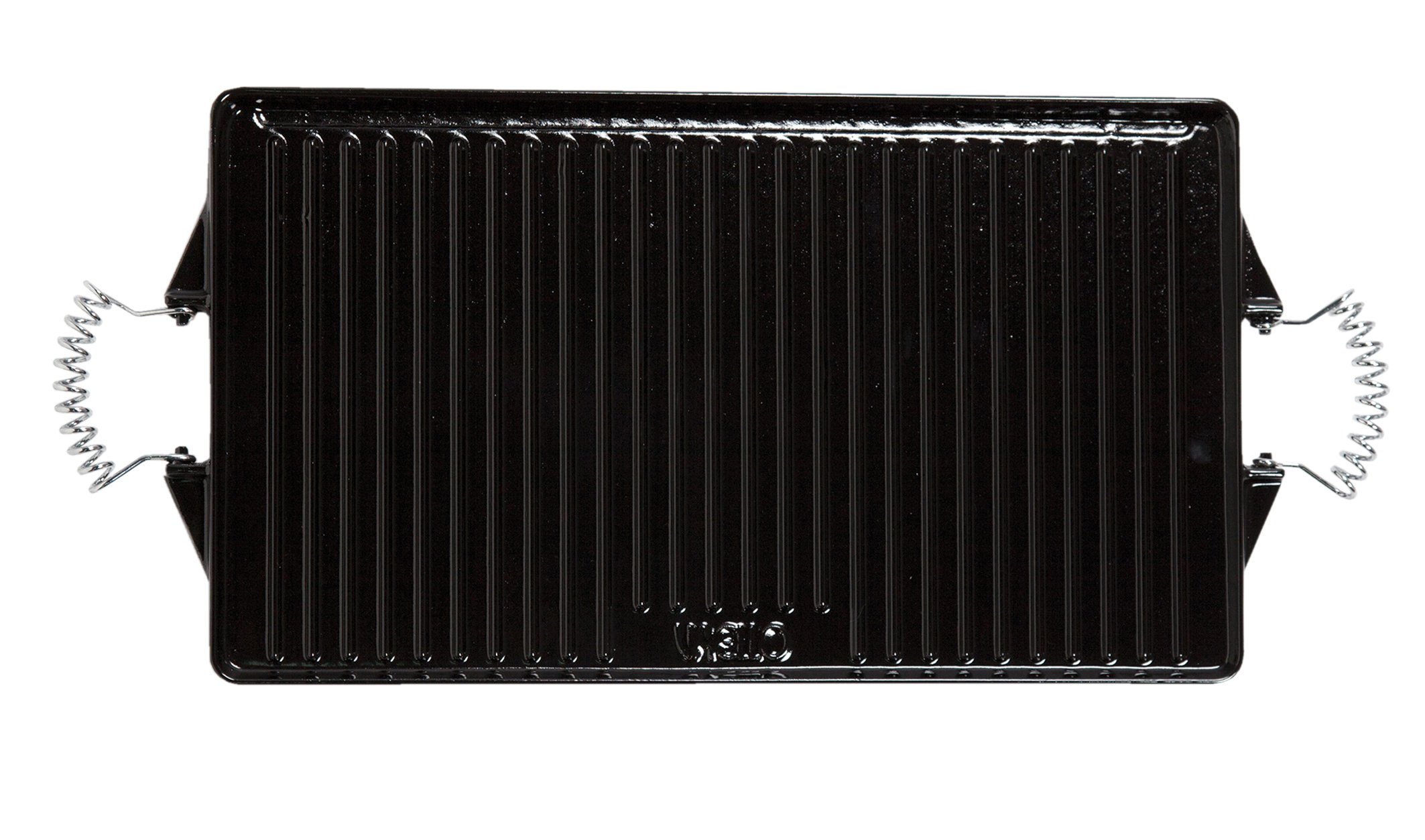 Imex The Fox 63175 - Heavy Duty Cast Iron Rectangular Griddle Pan 10.6 x 8.3 Inch - Perfect for Stovetop Cooking, Grilling, and Serving Breakfast, Steaks & Pancakes