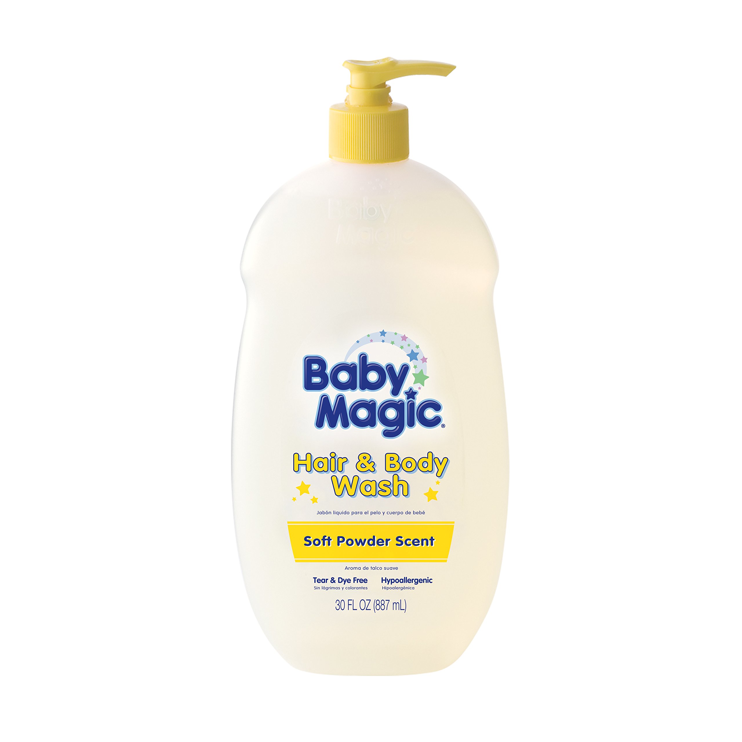 Baby Magic Hair and Body Wash for Infants & Toddlers - Gentle 2-in-1 Shampoo & Body Wash with Soft Powder Scent - 30 oz - Perfect for Bath Time & Sensitive Skin Care