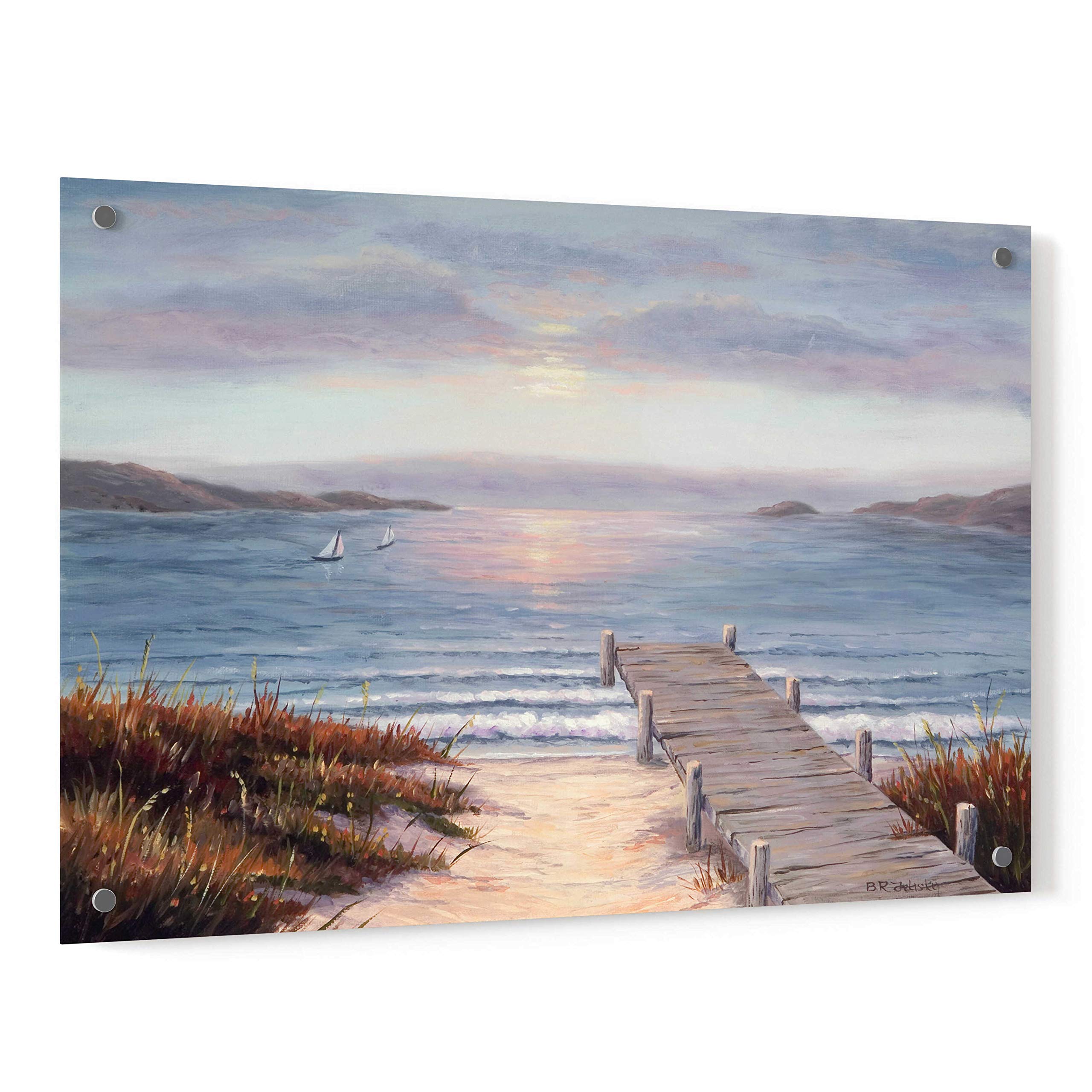 Epic Art 'Solitude' by Barbara Felisky - 36x24 Inch Acrylic Glass Wall Painting - Modern Home & Office Decor for Living Room, Bedroom, or Gallery Display