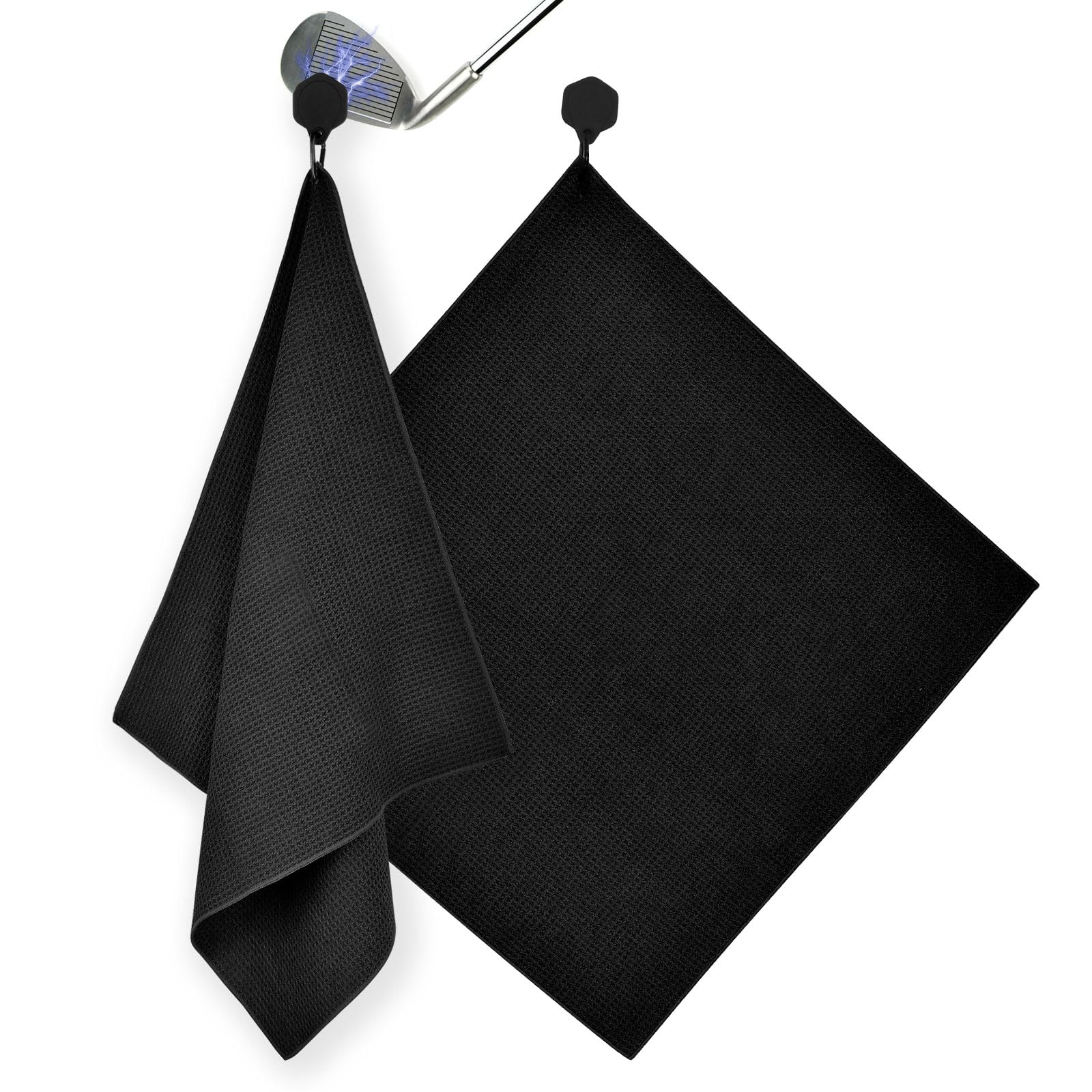 iGuerburn Magnetic Golf Towel with Super Strong Magnet Clip - 19.5