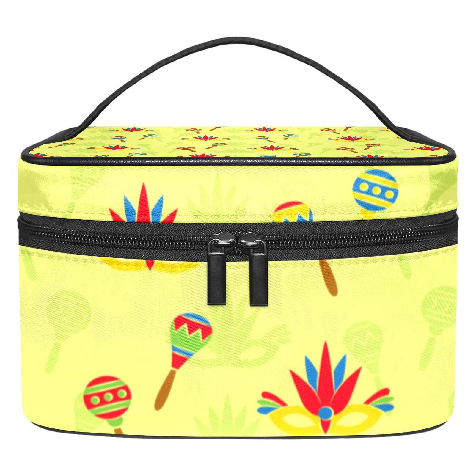 Festival Makeup Bag - Waterproof Travel Cosmetic Organizer for Toiletries & Cosmetics Storage - Perfect for Samba Events, Vacations & Daily Use