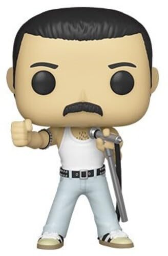 Funko POP! Rocks: Queen - Freddie Mercury Radio Gaga 1985 Collectible Figure (3.75 Inches, Multicolor) - Perfect for Music Lovers, Pop Culture Enthusiasts & Gift Giving