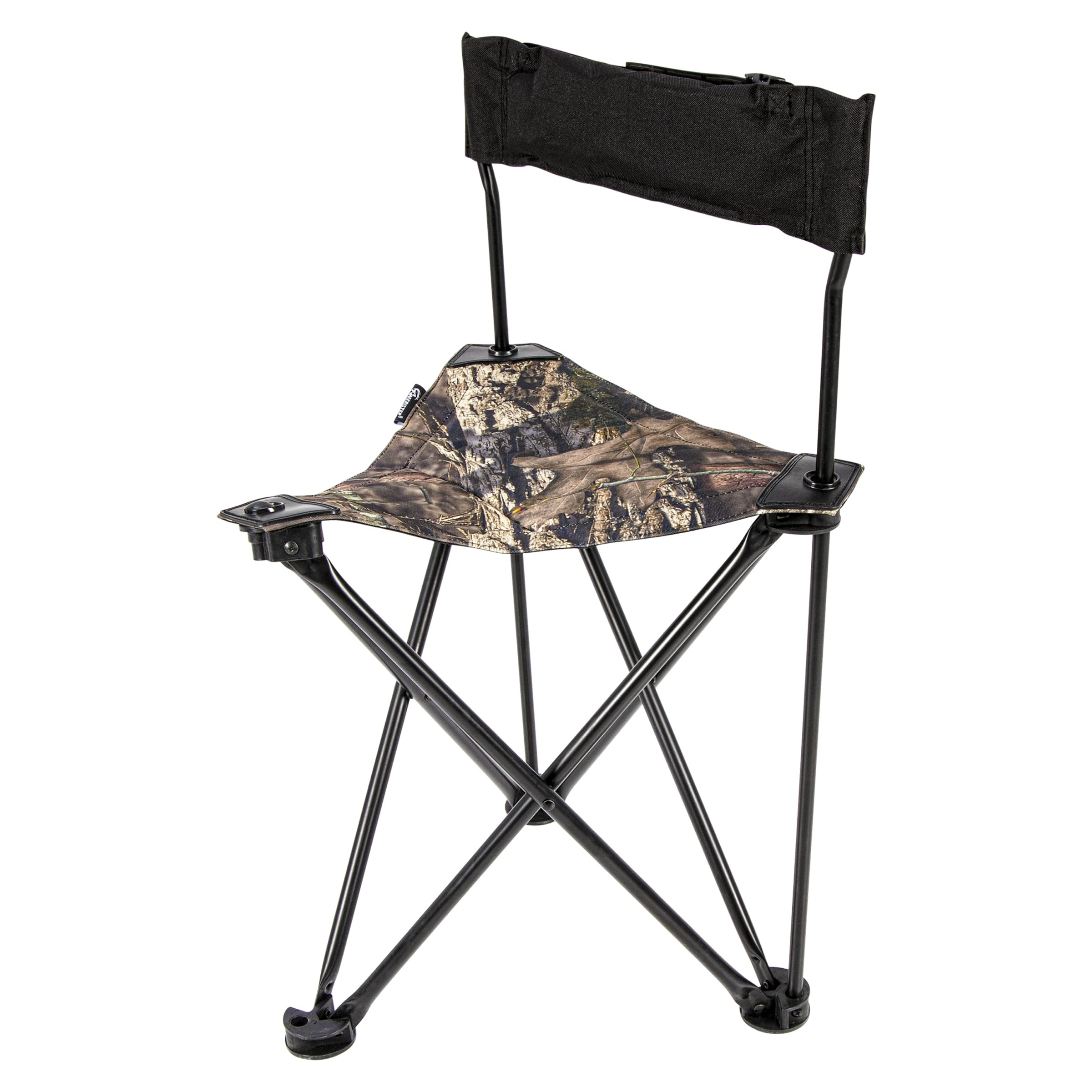 Ameristep Portable Folding Hunting Tripod Blind Chair with Backrest - Lightweight Mossy Oak Break-Up Country Camo - Ideal for Deer Hunting, Turkey Hunting & Outdoor Wildlife Observation