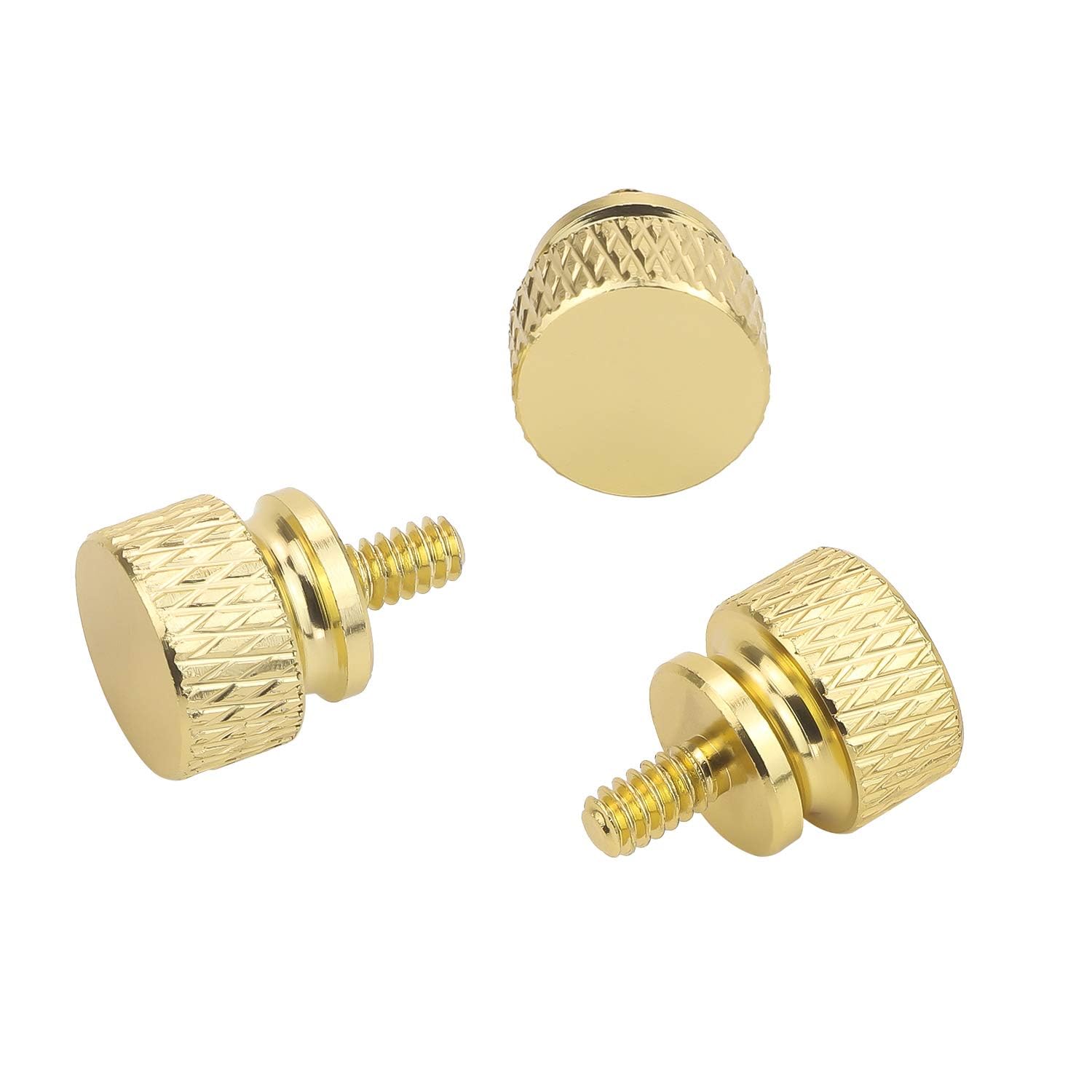 10Pcs 6-32 Thread Gold PC Thumb Screws for Computer Case & Power Supply - Easy Installation & Maintenance for DIY PC Builds and Upgrades