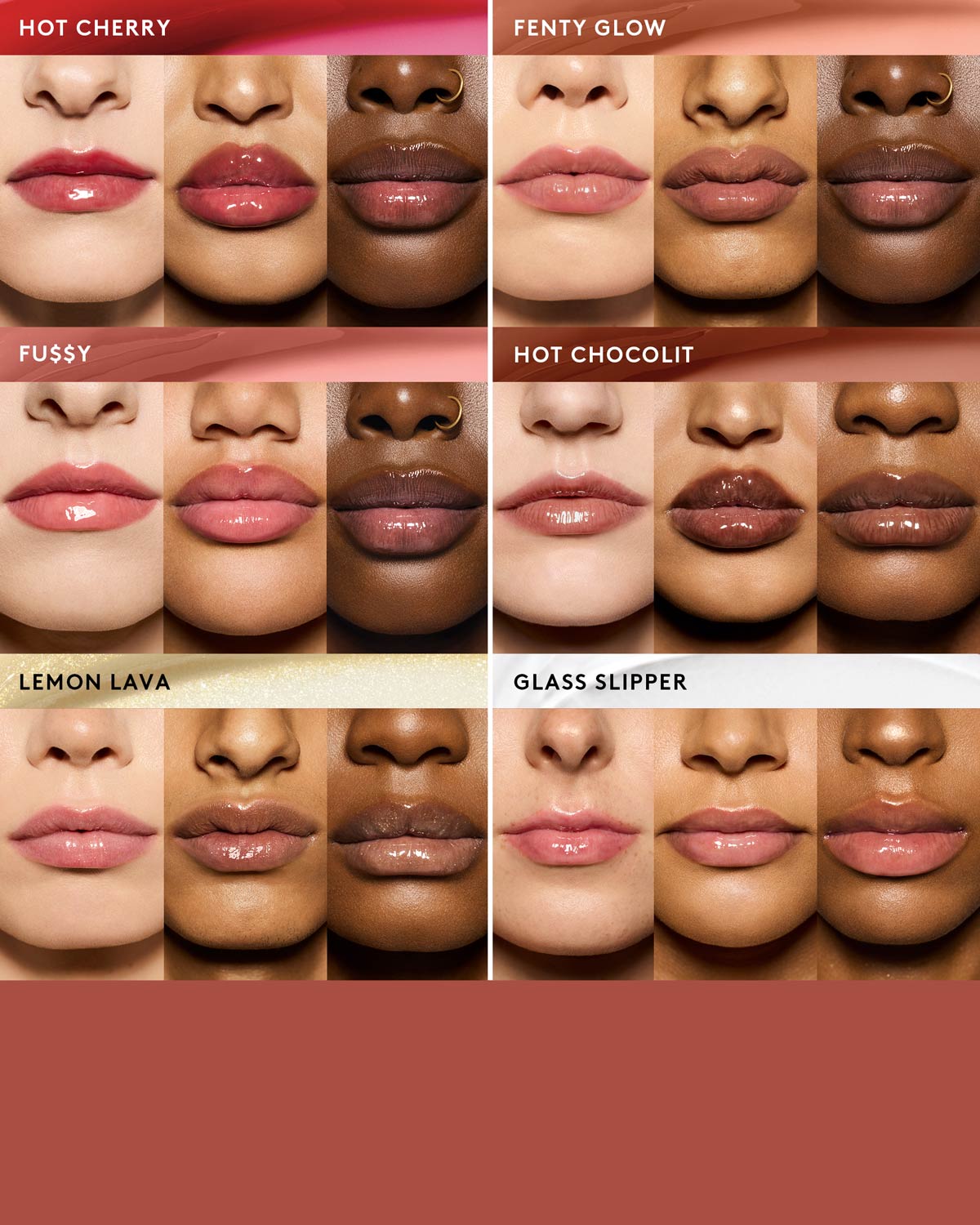 Fenty Beauty Gloss Bomb Heat Universal Lip Luminizer & Plumper - Hot Cherry Shade | Hydrating Lip Gloss with Plumping Effect for Full Lips | Perfect for Daytime Wear & Night Out Makeup