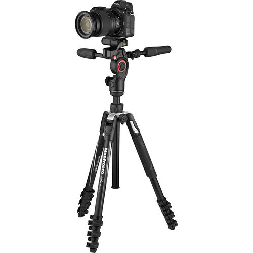 Manfrotto Befree 3 Way Live Advanced Tripod - Professional Aluminum Camera Tripod with Fluid Head for DSLR, Mirrorless & Video - Perfect for Travel, Vlogging & Live Streaming