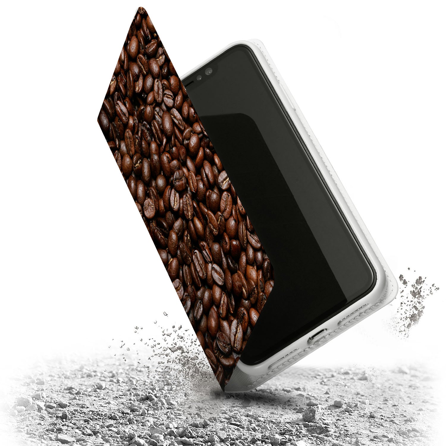 iPhone Wallet Case with Card Holder - Slim Leather Phone Cover for iPhone 13/14/15 Pro Max - Perfect for Travel, Shopping & Everyday Use (Coffee Brown)