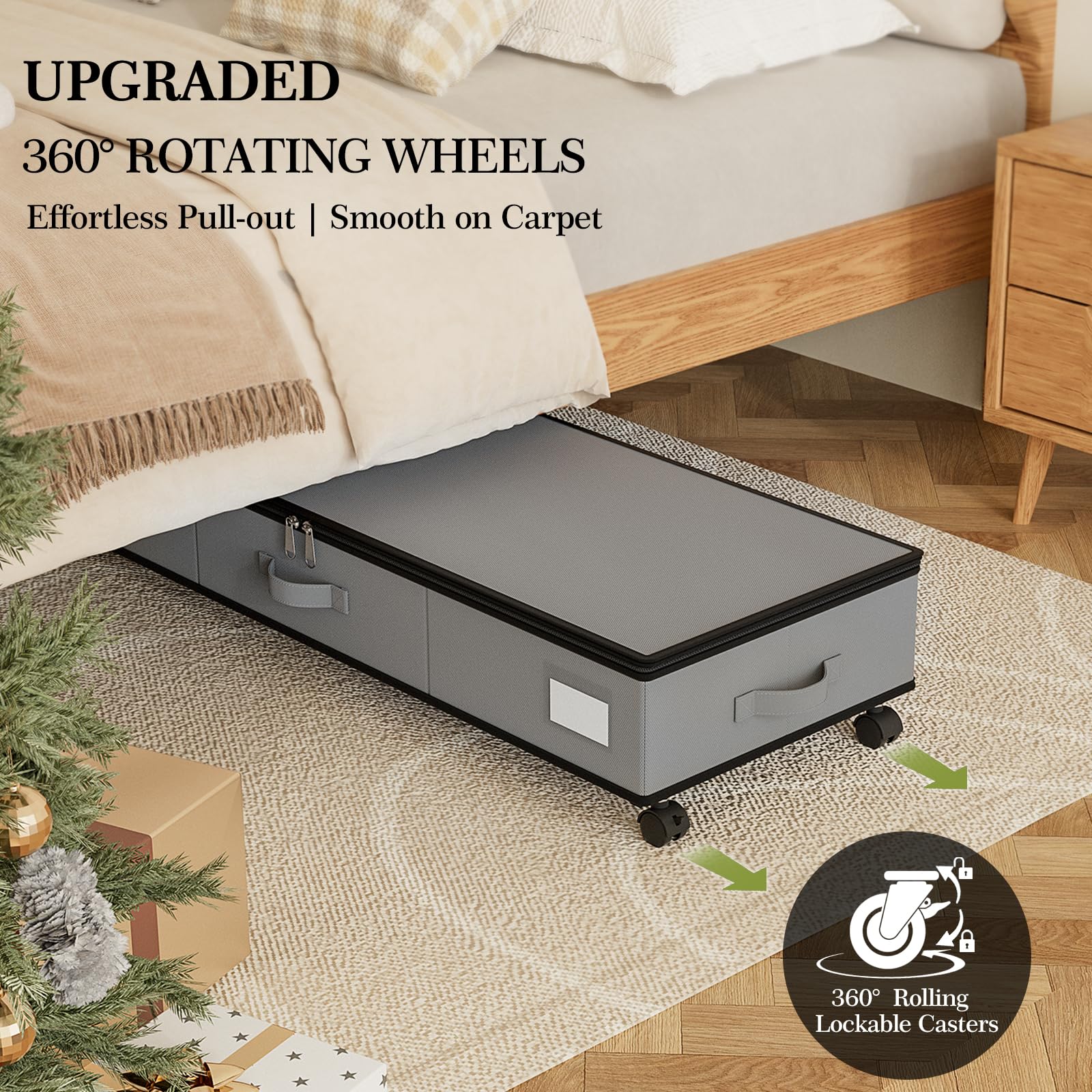 GoMaihe Under-Bed Wrapping Paper Storage Organizer with Wheels - 41