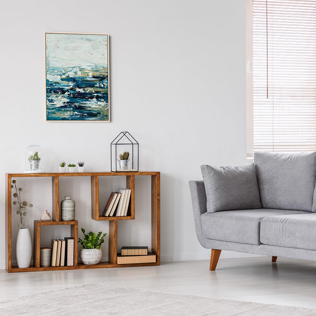Warm Ocean Original Painting - Handmade Seascape Artwork for Home & Office Decor - Perfect for Living Room, Bedroom or Beach House Wall Art