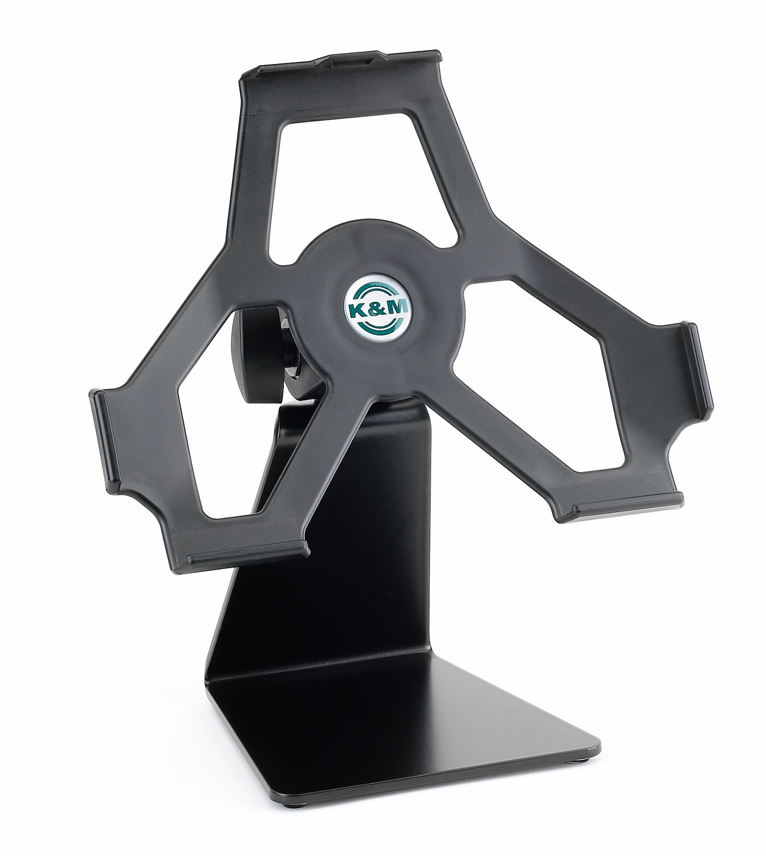 K&M Stands iPad 2 Adjustable Tablet Holder - Portable Desktop Stand for iPad 2/3/4, Air, Mini & Pro - Perfect for Home, Office, Kitchen & Studio Use