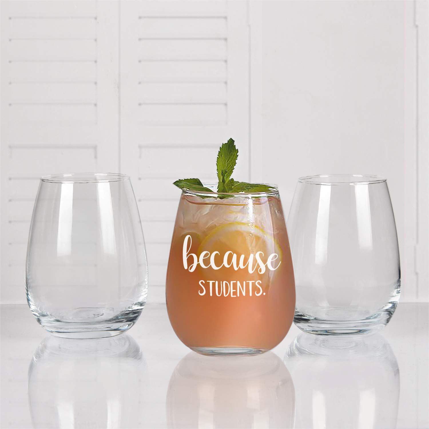 Funny Teacher Wine Glass - 15oz Stemless Gift for Educators - Perfect for Birthdays & Teacher Appreciation Day