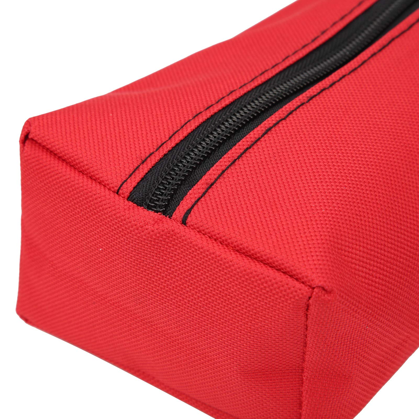 2-Piece Portable Tool Bag Set - Small Handheld Tool Organizer for Home, Workshop & DIY Projects (Red) - Compact Storage for Party Supplies, Tools & Accessories