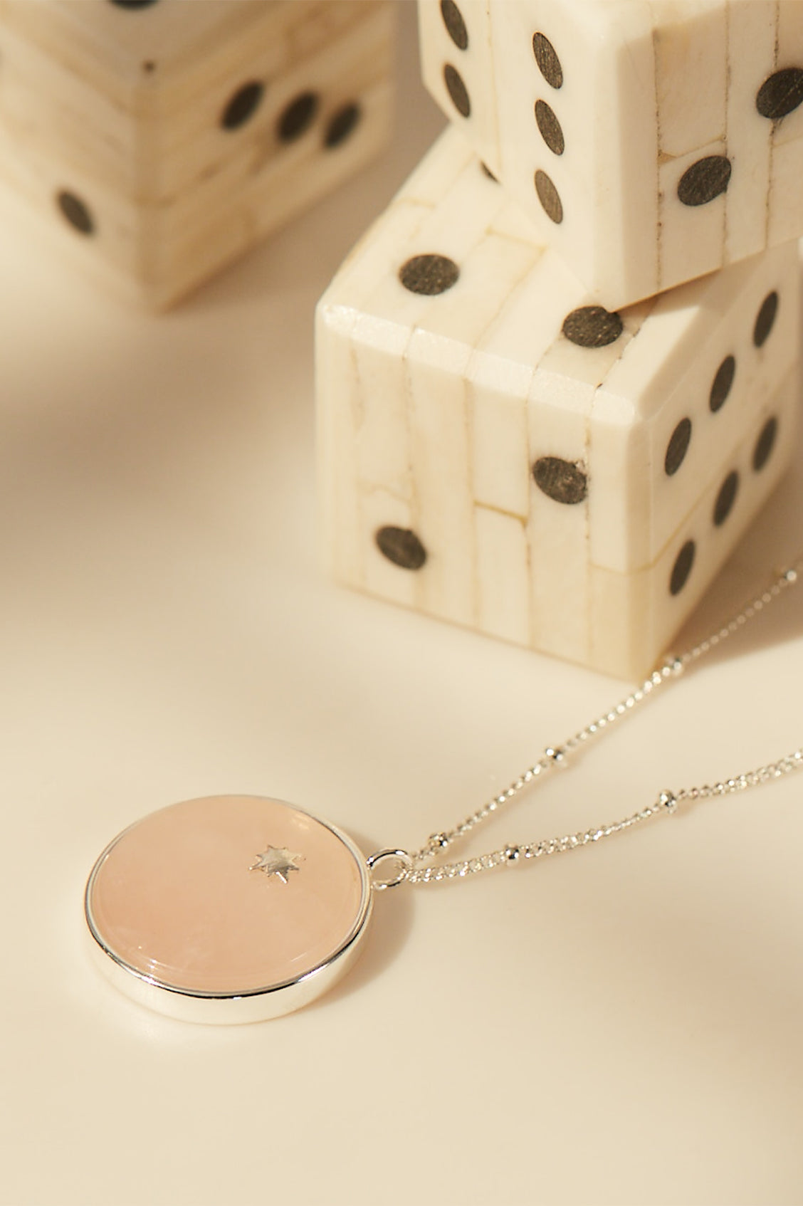 Natural Star Gemstone Slice Pendant Necklace - Healing Crystal Jewelry for Women, Boho Style Gift for Her - Perfect for Meditation, Yoga & Spiritual Healing