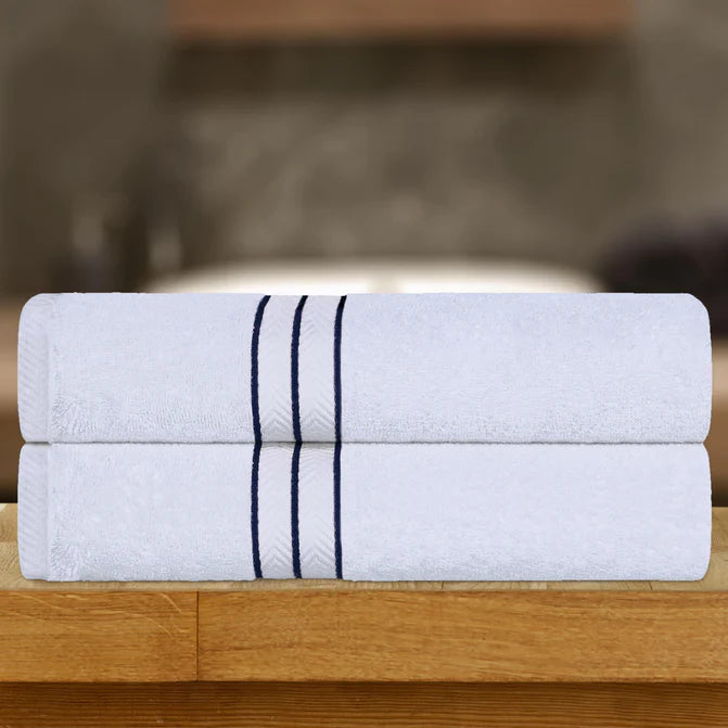Premium Turkish Cotton Ultra Plush 2-Piece Bath Towel Set - Super Absorbent & Soft Luxury Bath Sheets for Spa, Hotel & Home Use