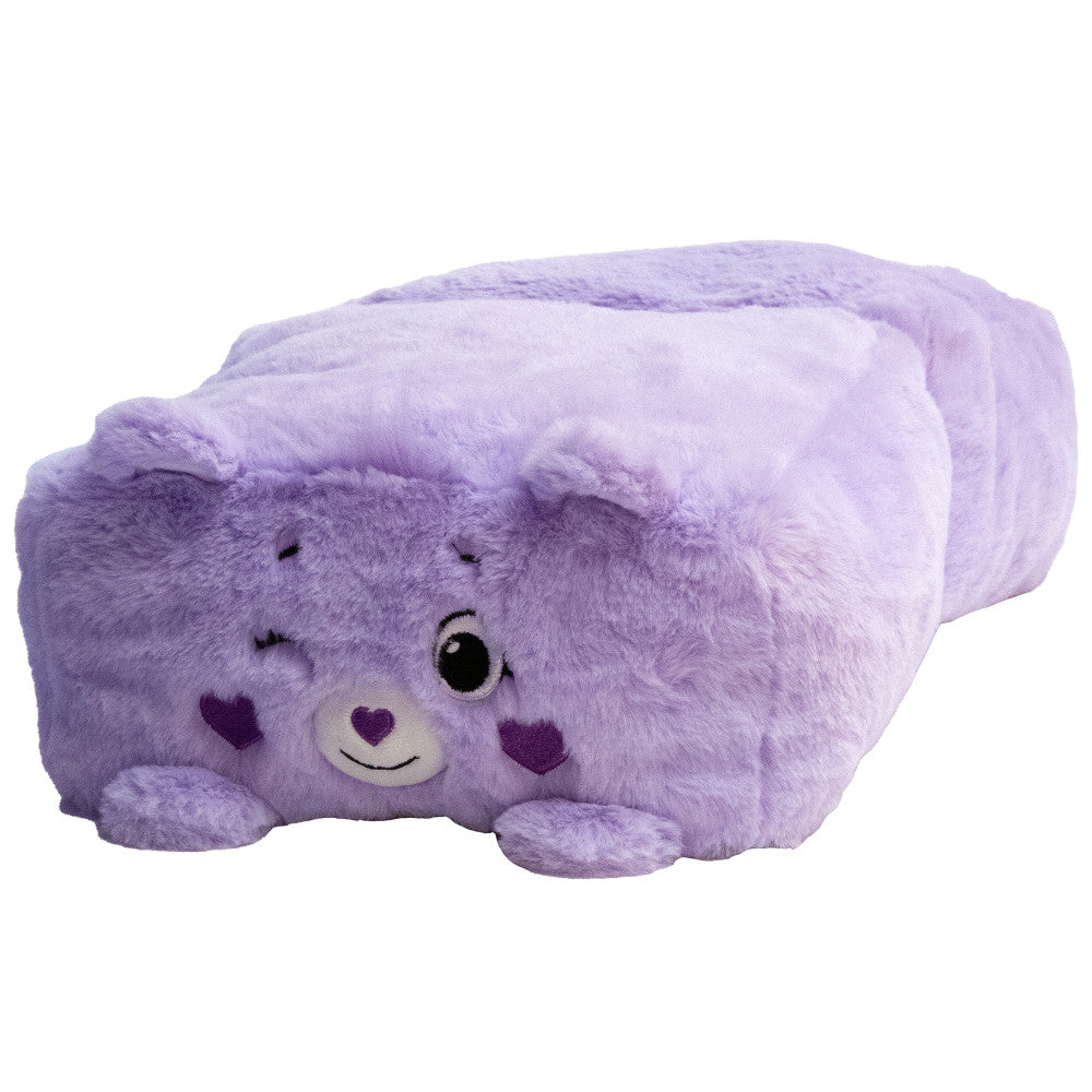 Care Bears Share Bear 10 Inch Soft Plush Stuffed Animal Toy with Pop N' Play Cube - Perfect for Kids' Bedtime, Playtime & Gift Giving