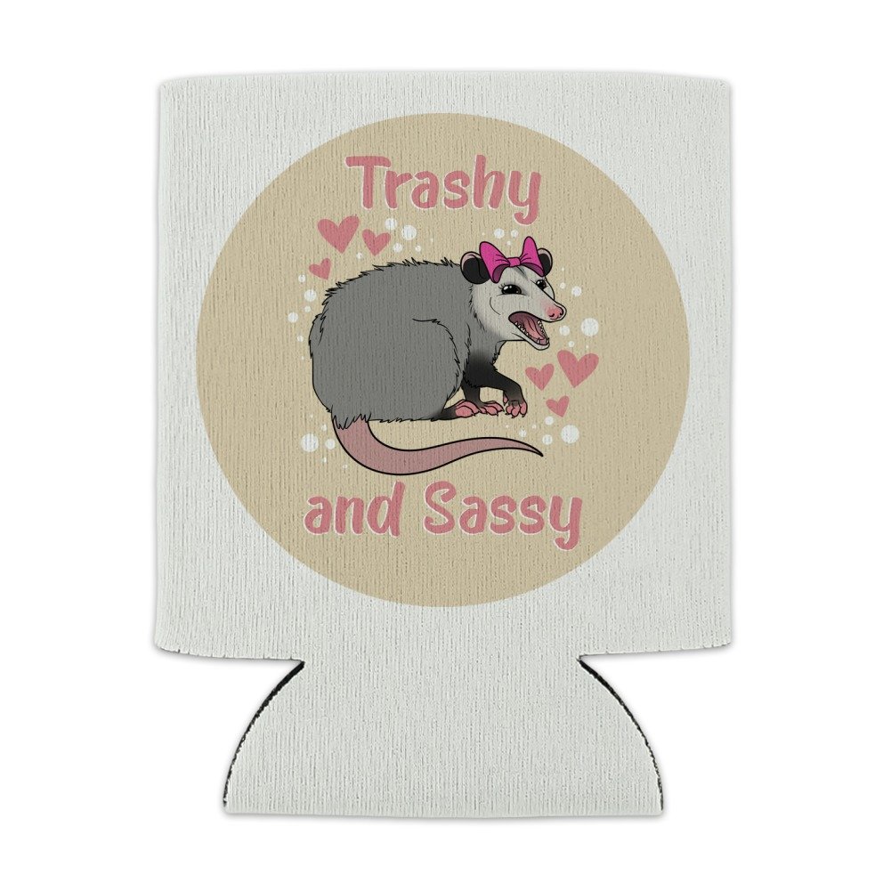 Funny Opossum Can Cooler - Insulated Collapsible Drink Sleeve & Beverage Holder for Beer, Soda & Cans - Perfect for Parties, Camping & Outdoor Activities