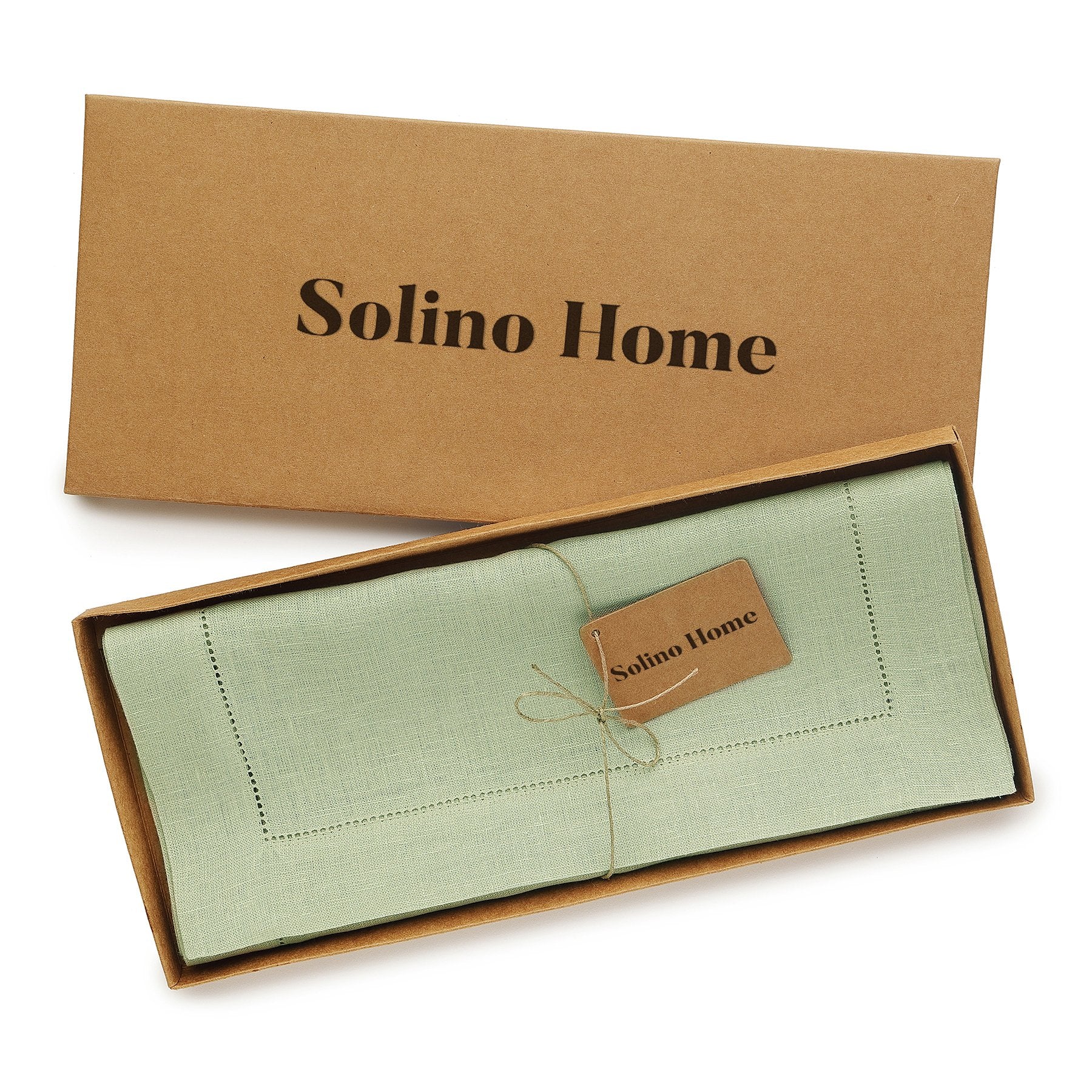 Elegant Classic Hemstitch Table Runner - Premium Linen Dining Table Decor for Weddings, Holidays & Home Decor