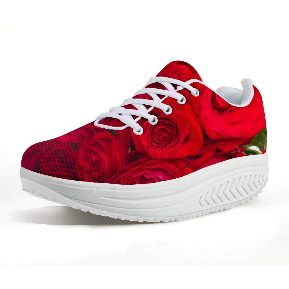 FOR U DESIGNS Women's Platform Sneakers - Comfortable Walking Shoes with Wedge Heel for Fitness, Casual & Outdoor Activities | Perfect for Teen Girls & Young Women | Gym, Running, Street Fashion & Daily Wear