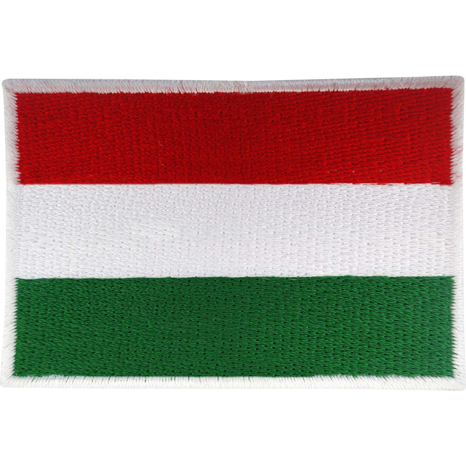 Hungary Flag Patch - Iron On or Sew On Hungarian Flag Embroidered Applique for Jackets, Backpacks & Uniforms - Patriotic Emblem for National Pride & Travel Accessories