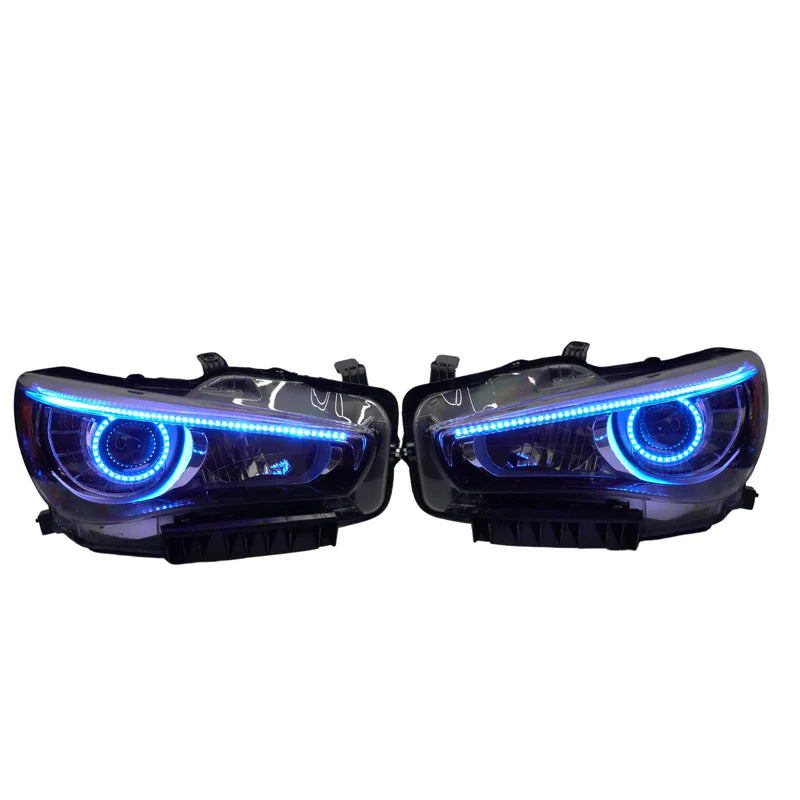 Infiniti Q50 Multicolor LED Headlights (2014-2024) - Upgrade Your Car's Style & Visibility for Night Driving