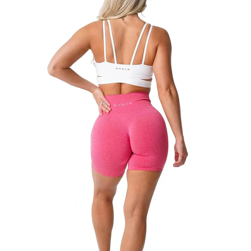 NVGTN Seamless Pro Shorts for Women - High Waisted Workout Shorts with Scrunch Detail - Perfect for Running, Yoga & Gym Training - Great for Intense Workouts & Active Lifestyle