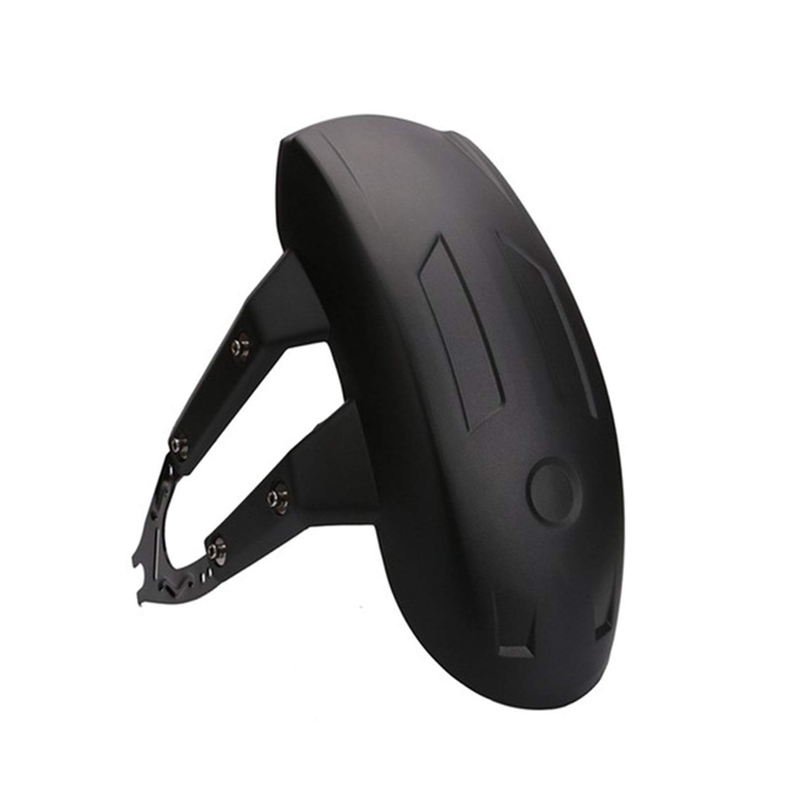 Universal Black Plastic Motorcycle Fender Splash Guard - Rear Wheel Mudguard with Bracket for Dirt Bikes, Cruisers & Street Bikes | Weather Protection & Mud Defense for Off-Road & Urban Riding