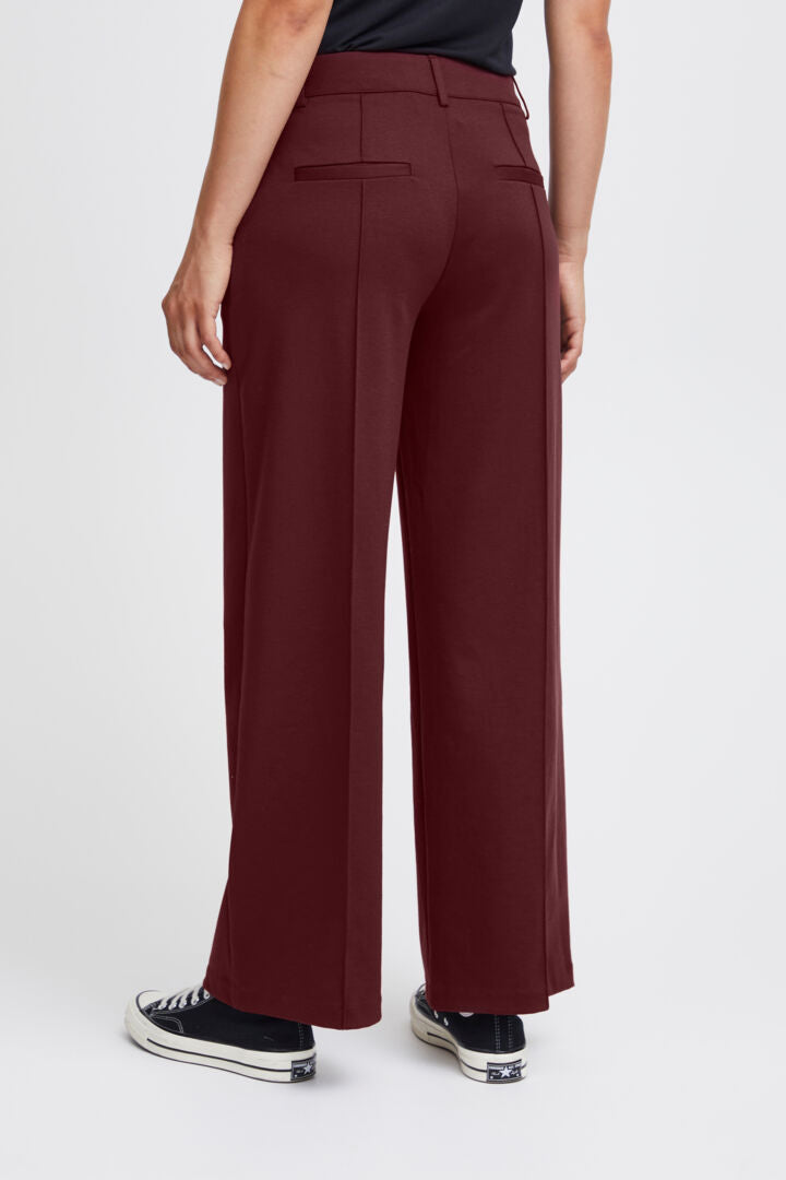 Kathy Wide Leg Trousers for Women - High Waisted Flowy Palazzo Pants - Comfortable Stretchy Fabric - Perfect for Work, Office, and Casual Wear