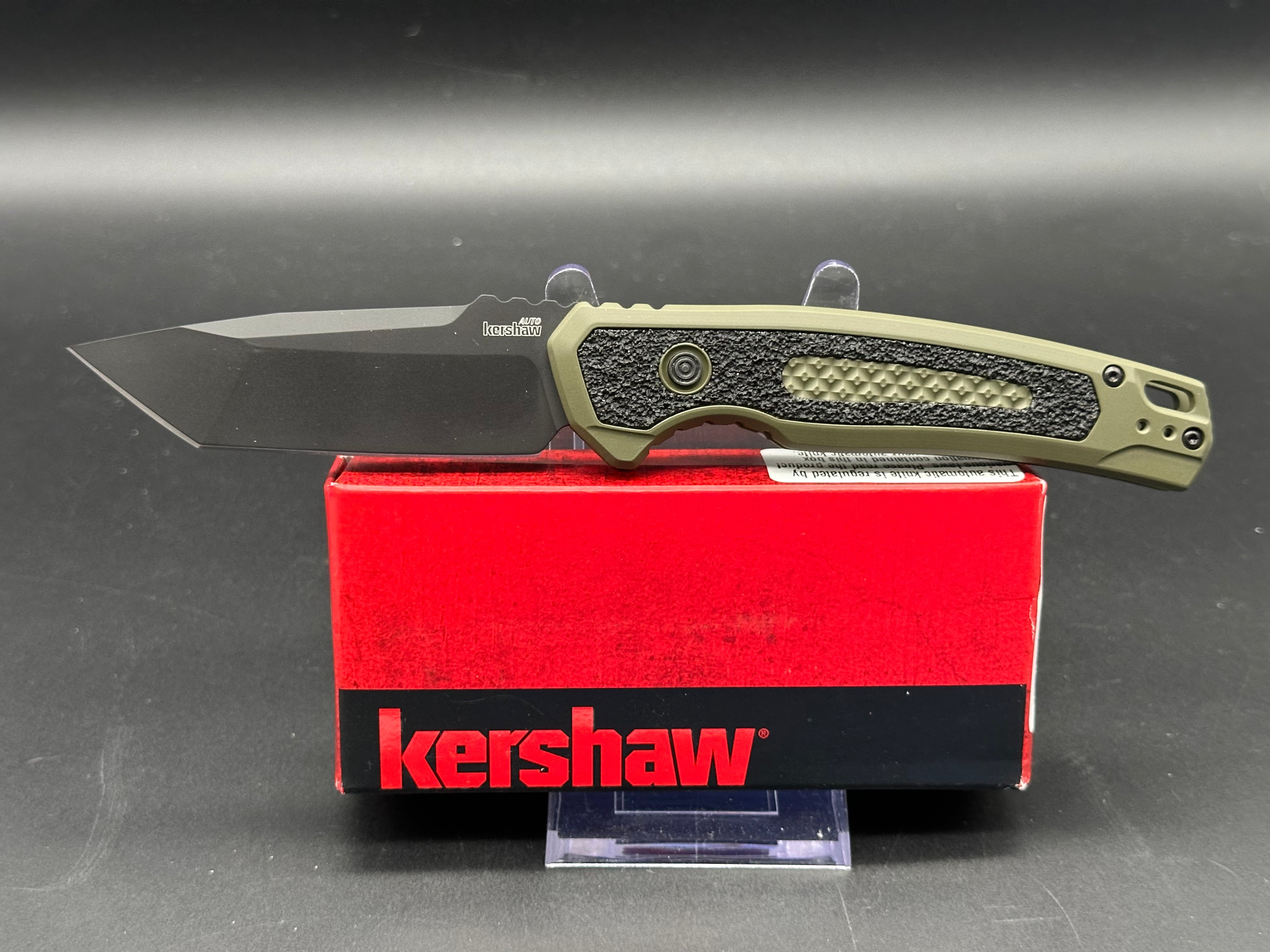Kershaw Launch 16 Tactical Automatic Knife - OD Green Handle with 3.4