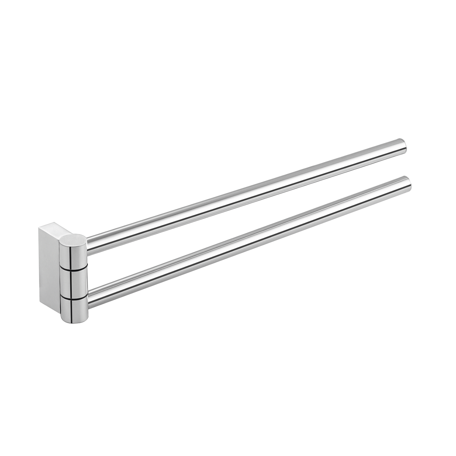 COSMIC Double Swivel Wall Mounted Towel Holder - Brass Body with Chrome Finish - 16.06