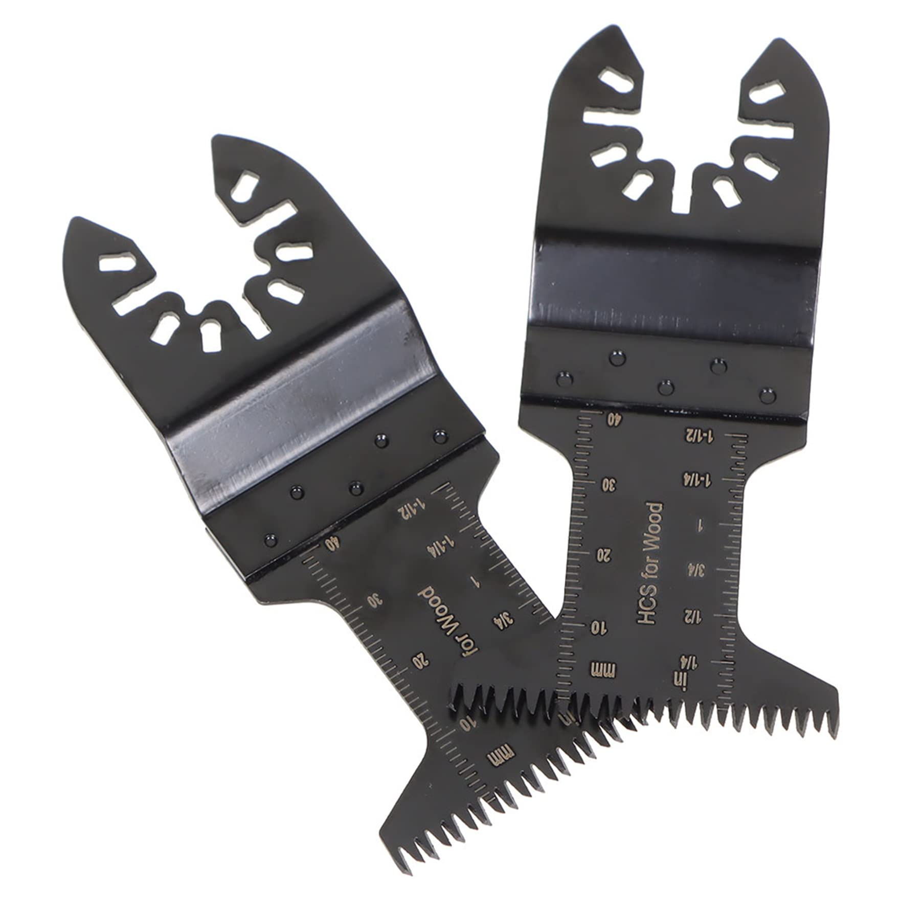 60PCS Oscillating Multi-Tool Blades - Wavy Serrated Design for Cutting Wood, Plastic & Soft Metal - Durable Replacement Blades for DIY Projects, Home Renovation & Construction Work